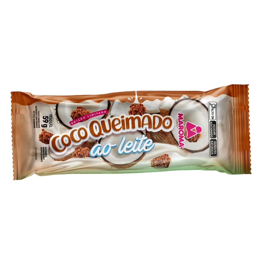 Picolé Ao Leite Coco Queimado — Maroma