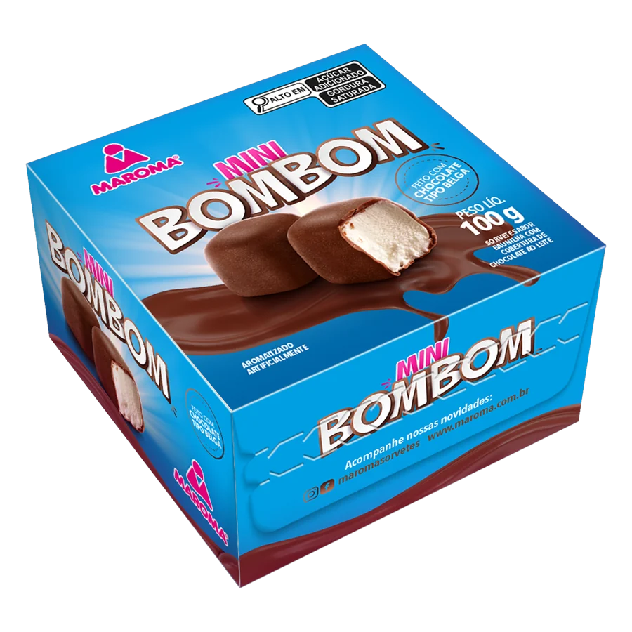Mini Bombom — caixa