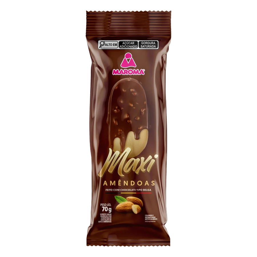 Picolé Maxi Amêndoas — Maroma