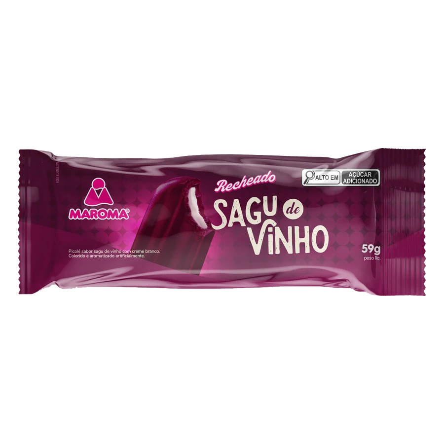 Picolé Sagu de Vinho Recheado — Maroma
