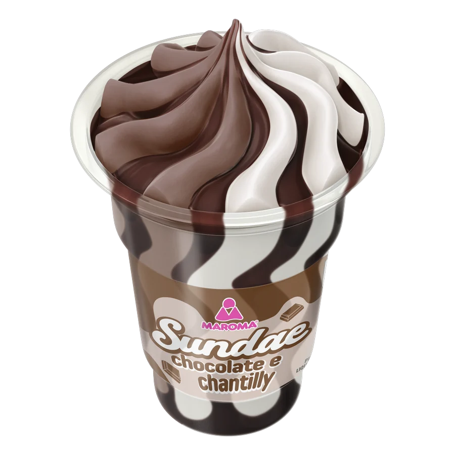 Sundae Chocolate e Chantilly — Maroma